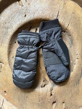 Manzella Marlow TouchTip black ski mittens gloves women's gorpcore size small